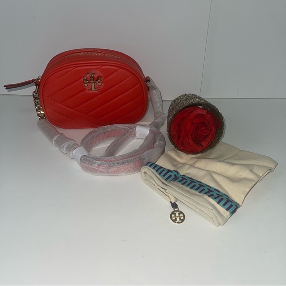 Tory Burch Kira Camera Bag In Bright Samba Color- New W/ Tag & Dust Bag- Reemoly - Picture 13 of 16